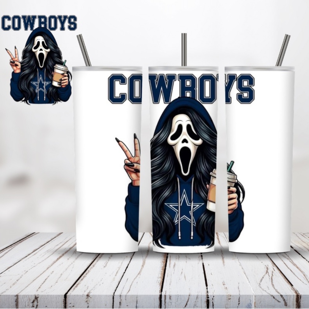 Dallas Cowboys “Scream lady fan” Tumbler